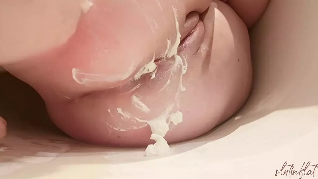 thick ass, anus with whipped cream