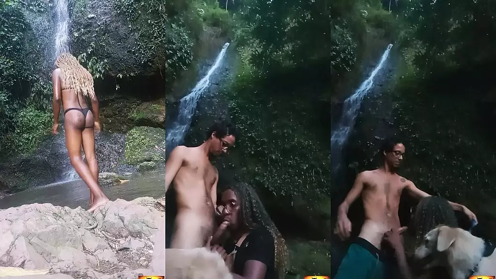 aventuras na cachoeira!