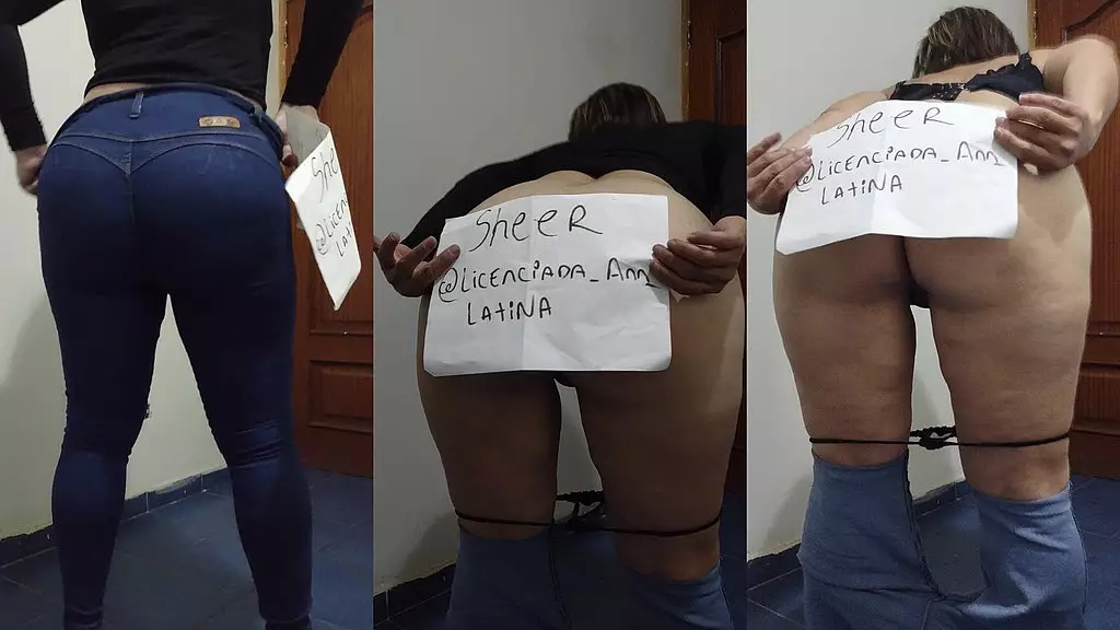 licenciada ann latina madura haciendo striptease para sheer
