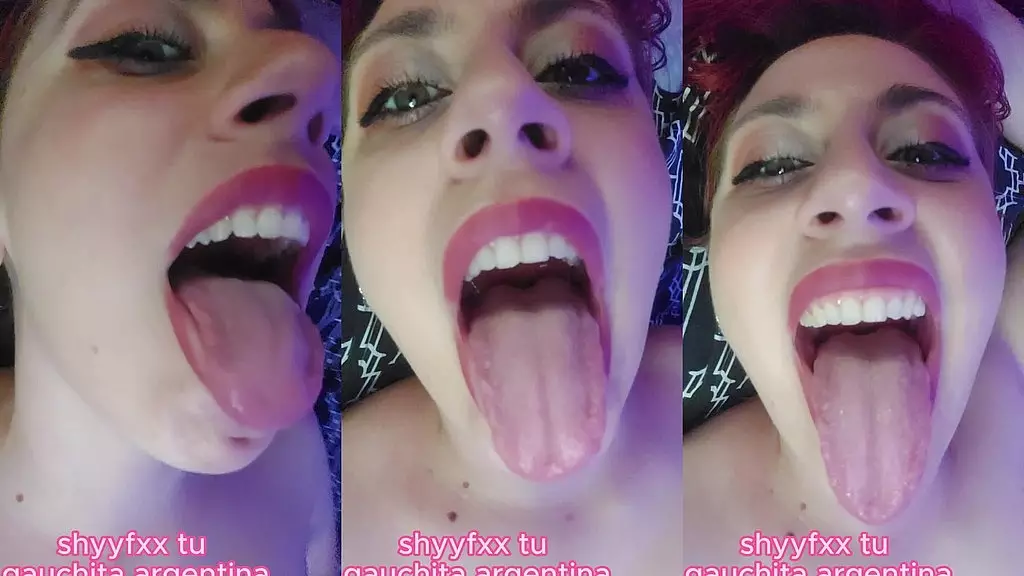fetiche de lengua - tongue fetish!