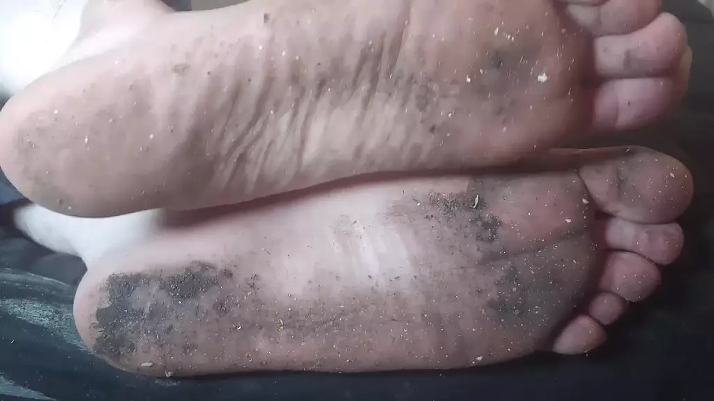 feet got dirty