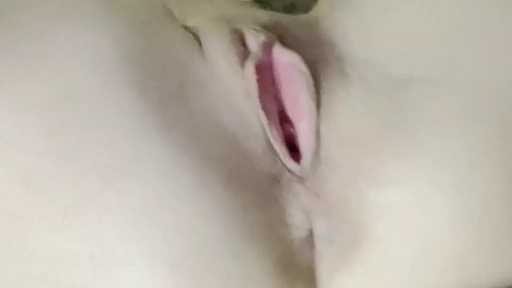 perfectly beautiful pink pussy gets gently fucked by a dildo