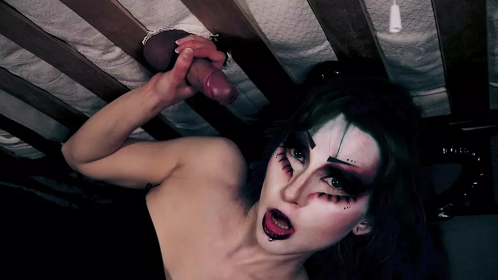 sexy monster under the bed sucks dick!- fantasy porn horror