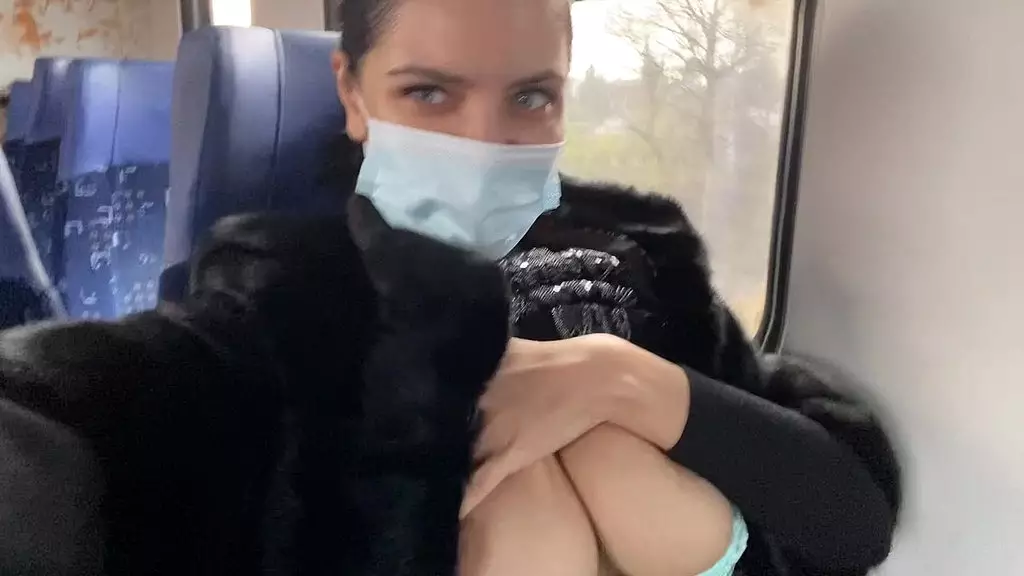 naughty queen in the train