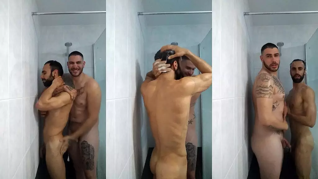 me doy una ducha con mi amigo hetero