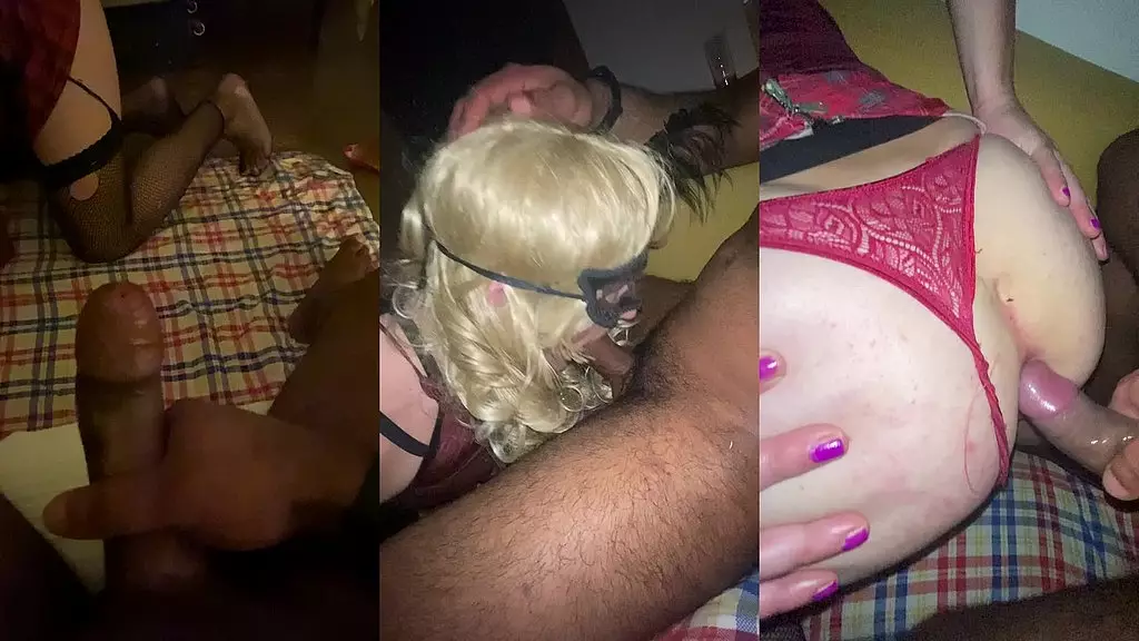 fiz a crossdresser lamber os meus pes, arrombei seu cu e depois meti porrada com luvas de boxe