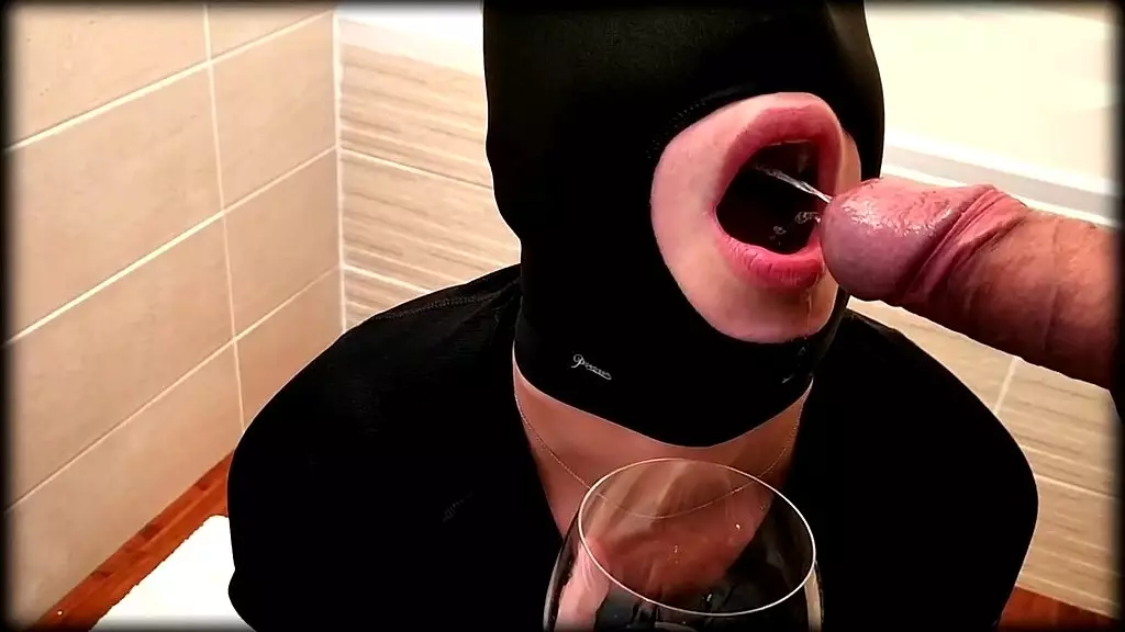 kinky submissive milf drinks piss