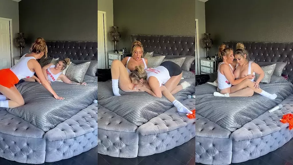 hooters girls richelle ryan & mia james enjoy some pussy play after work