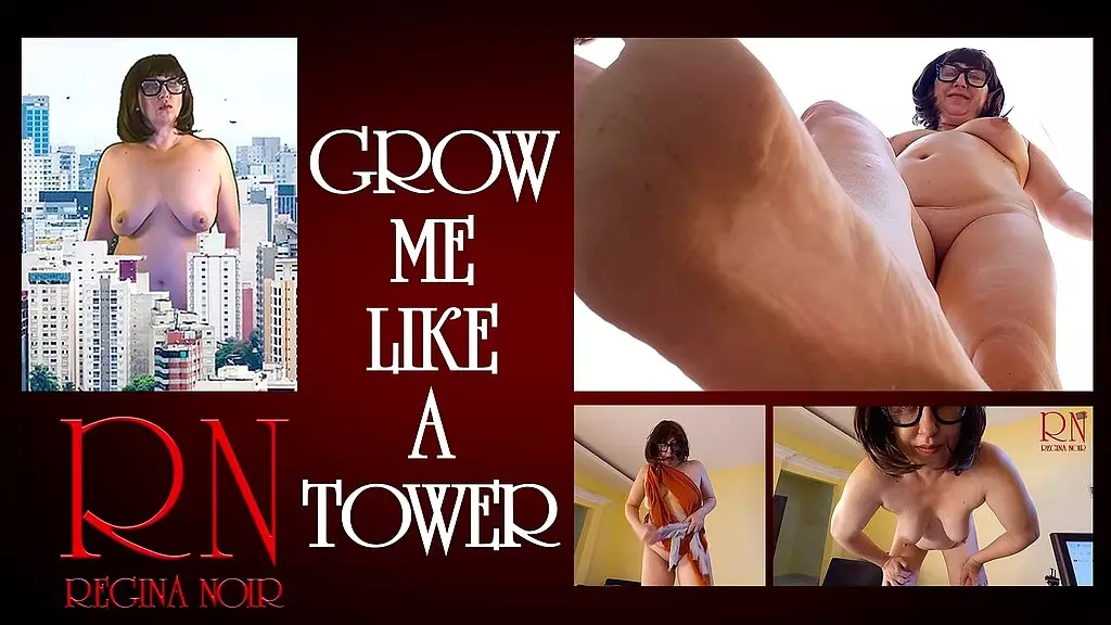 grow like a tower. giant secretary in the office. the manager guy is very surprised by her height. full video