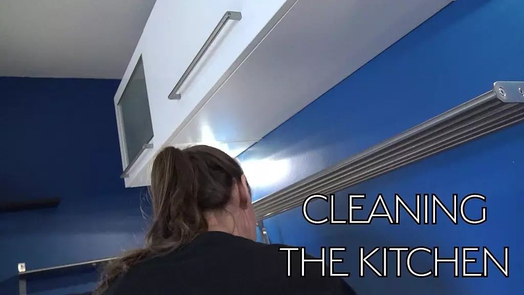 cleaning the kitchen for lety howl