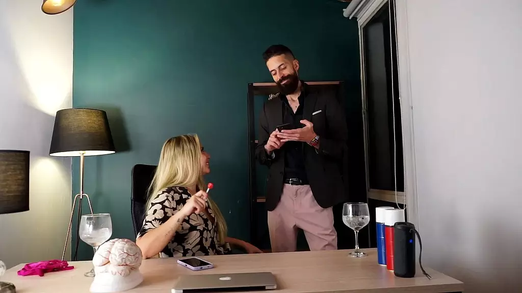 cristian cipriani oils up sussy love s perfect buttocks while she gets a boner almost instantly. together they discuss the week s topics in the office but it seems like it s a complete party