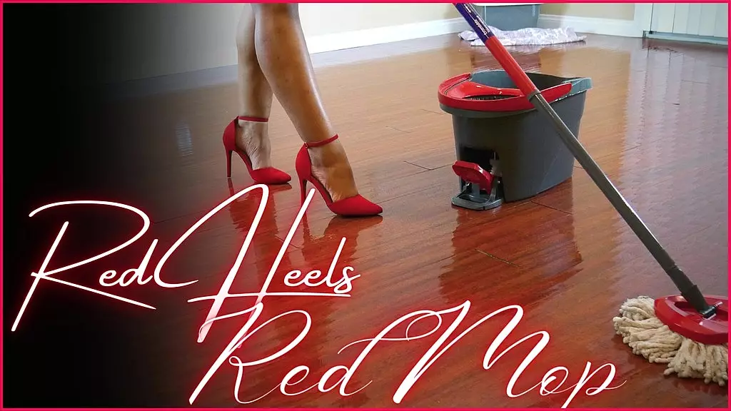 red heels red mop
