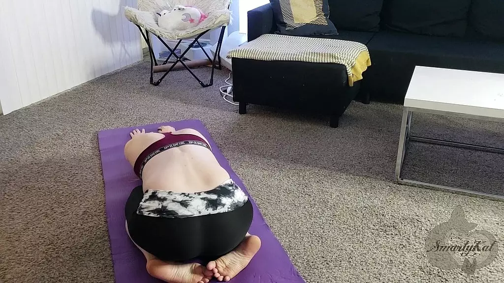 horny stepbrother interrupts college stepsis yoga session ft. the cock ninja and @smartykat314