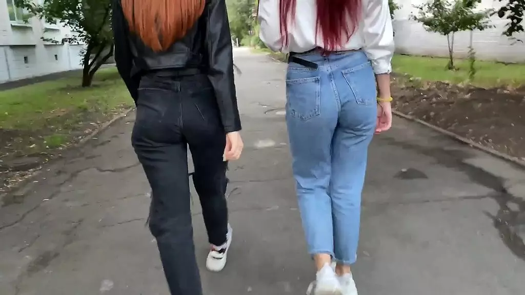 outdoor pov femdom over a random stranger (you) and jeans fetish