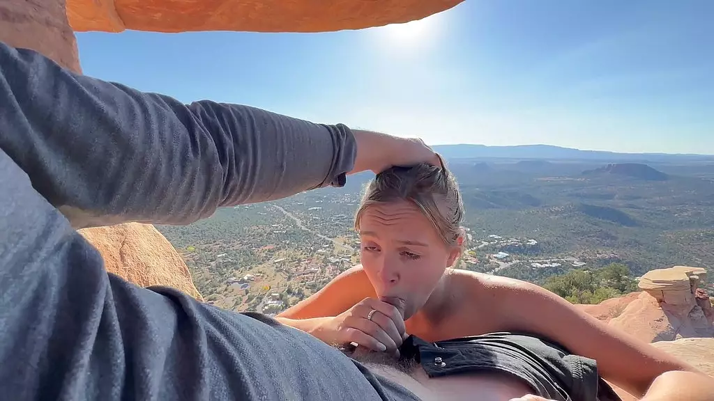 public facial hiking in sedona with stella