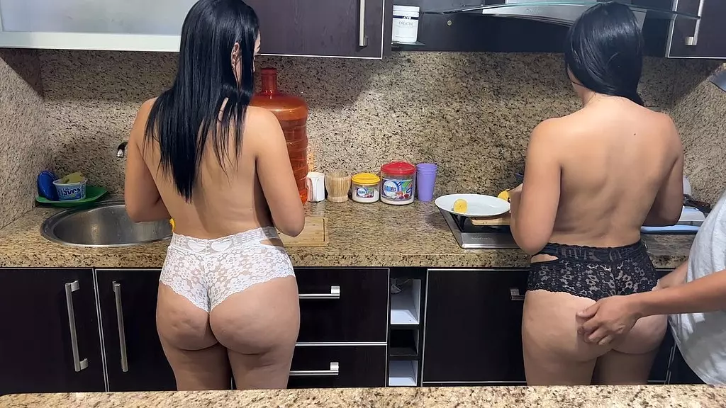 my stepmother and my stepaunt are the same and they both like to cook in bikini