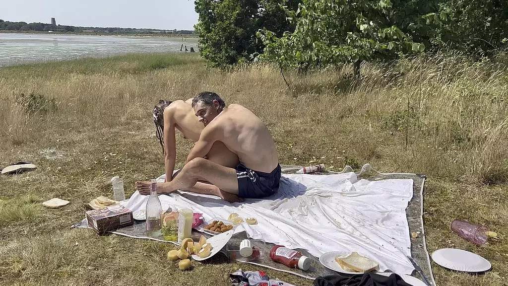 a british posh picnic - food fighting, sex and wam