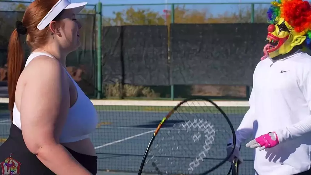 gibby the tennis player smashes slim thick chick red head pawg