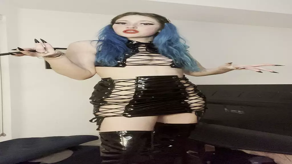 humiliating the fuck out of you in my tight pvc skirt