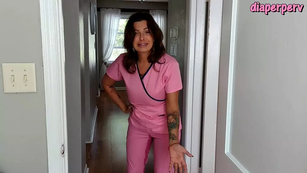 ineed2pee nurse brandon wetting nurse scrubs uniform