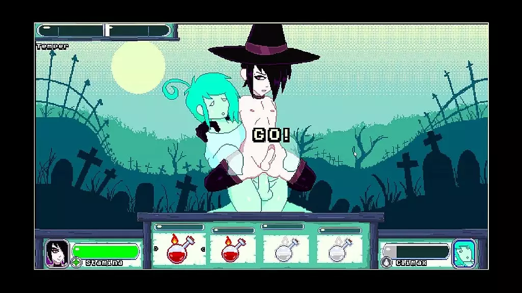 witch brew [ gay hentai game pornplay ] ep.2 ghost pegging cumshot