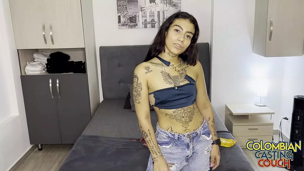 tattoo latina teen solo masturbation casting new girl