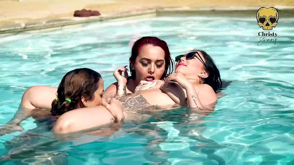 lesbian pool party
