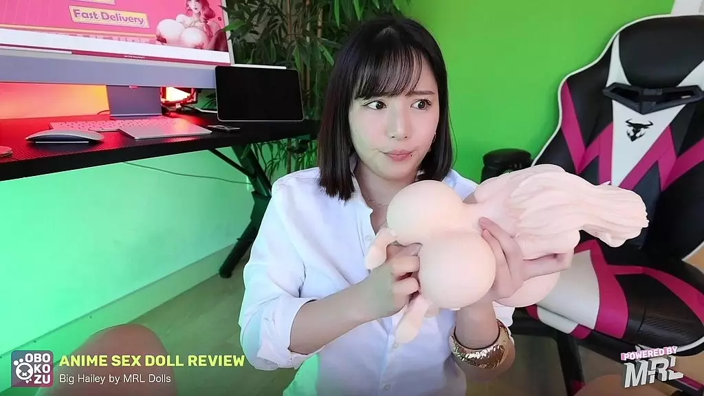 toy review! the toy we tried is an anime sex doll called big hailey!? huge plump monster breasts and an ass to die for! probably the best toy we tried so far!!