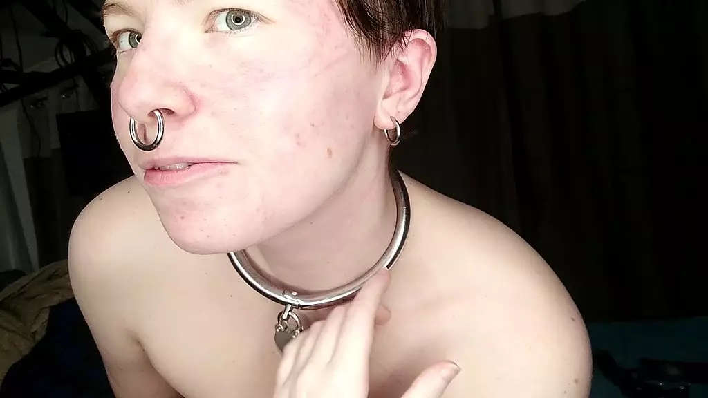 showing you all the marks on my face and waist as i take off the tight chastity belt and remove the dildos.
