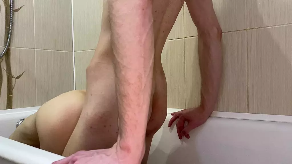 sex doggy style in the bath