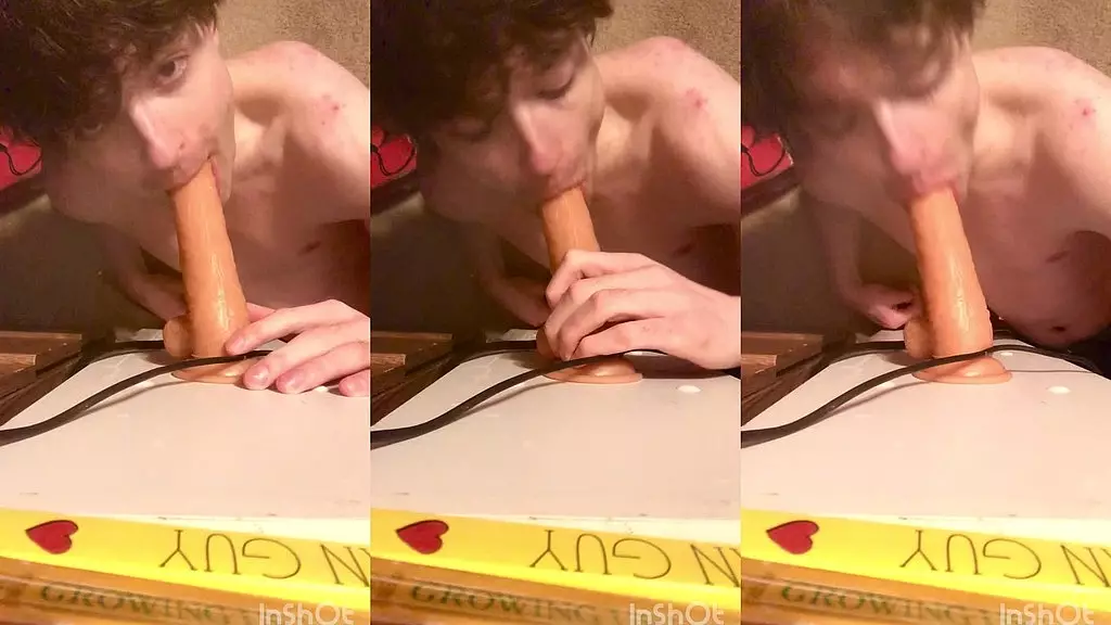 cock-hungry niko springs devours big dildo