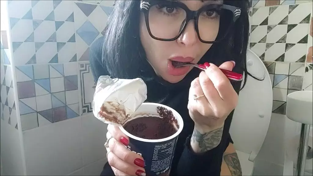 i eat my chocolate on the toilet